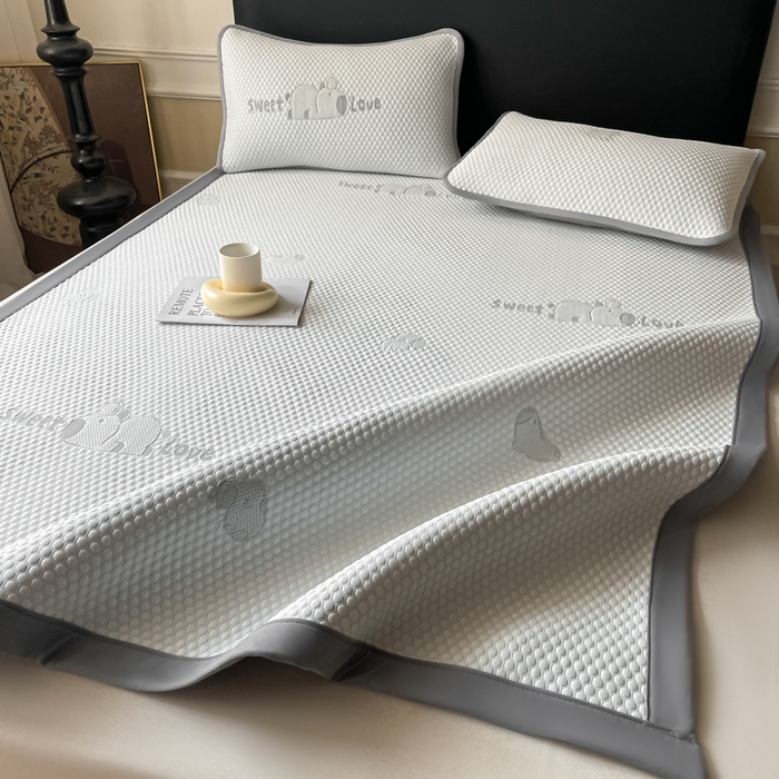 91家纺网 家纺一手货源 找家纺 席佬大 2026春夏新款凉豆豆凉席席子-卡皮巴拉 卡皮巴拉-灰