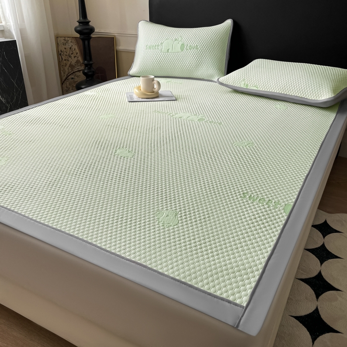 91家纺网 家纺一手货源 找家纺 席佬大 2026春夏新款凉豆豆凉席席子-卡皮巴拉 卡皮巴拉-绿