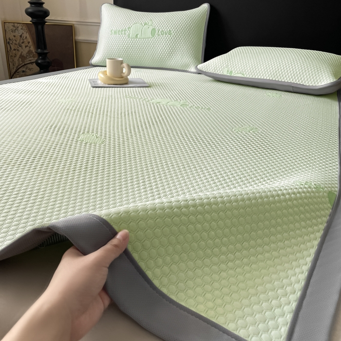 91家纺网 家纺一手货源 找家纺 席佬大 2026春夏新款凉豆豆凉席席子-卡皮巴拉 卡皮巴拉-绿