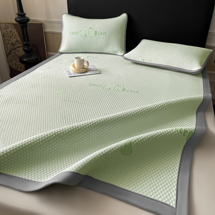 91家纺网 家纺一手货源 找家纺 席佬大 2026春夏新款凉豆豆凉席席子-卡皮巴拉 卡皮巴拉-绿