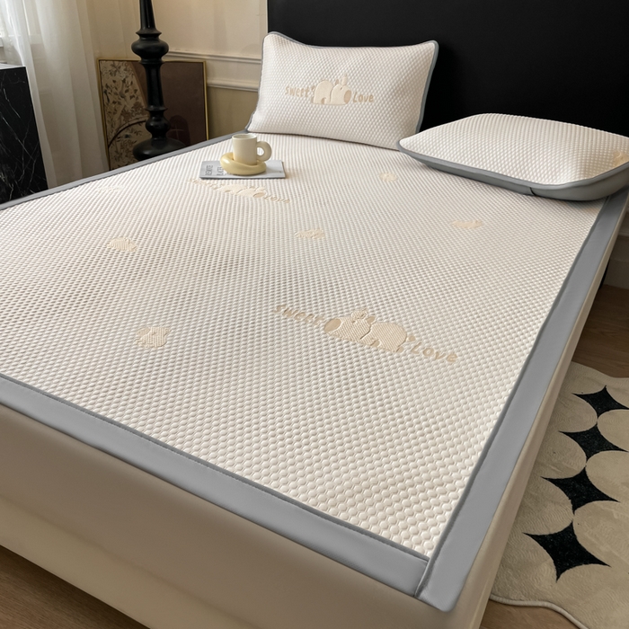 91家纺网 家纺一手货源 找家纺 席佬大 2026春夏新款凉豆豆凉席席子-卡皮巴拉 卡皮巴拉-咖