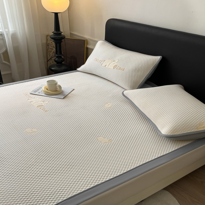 91家纺网 家纺一手货源 找家纺 席佬大 2026春夏新款凉豆豆凉席席子-卡皮巴拉 卡皮巴拉-咖