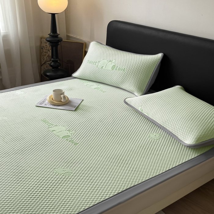 91家纺网 家纺一手货源 找家纺 席佬大 2026春夏新款凉豆豆凉席席子-卡皮巴拉 卡皮巴拉-绿