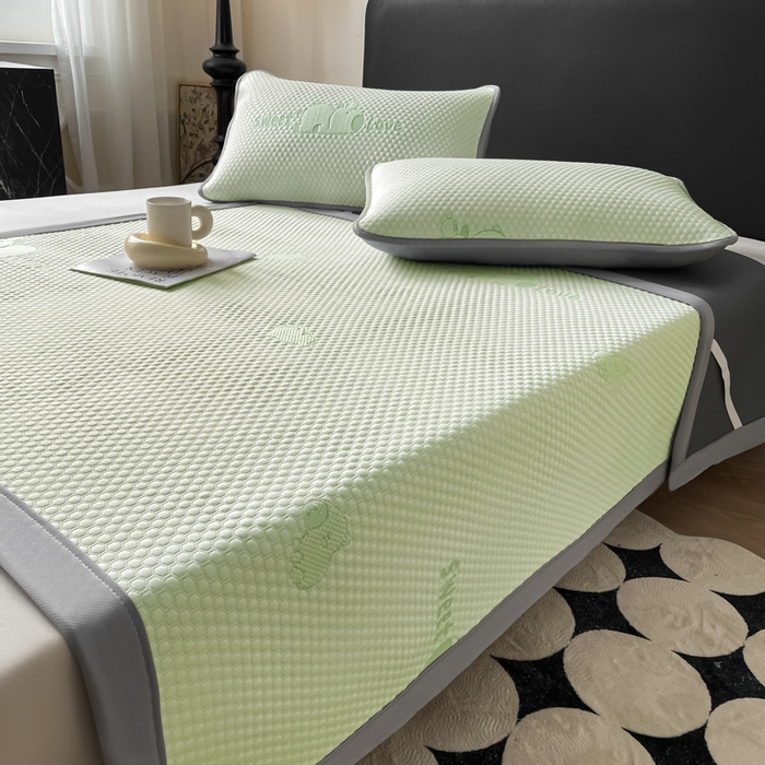 91家纺网 家纺一手货源 找家纺 席佬大 2026春夏新款凉豆豆凉席席子-卡皮巴拉 卡皮巴拉-绿