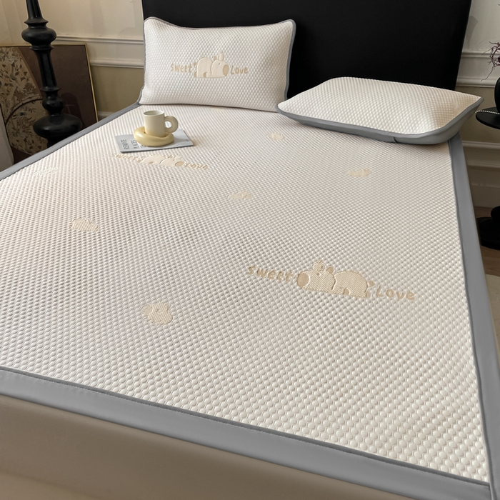 91家纺网 家纺一手货源 找家纺 席佬大 2026春夏新款凉豆豆凉席席子-卡皮巴拉 卡皮巴拉-咖