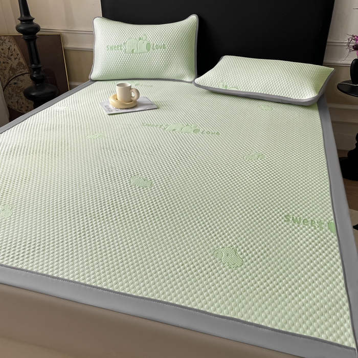 91家纺网 家纺一手货源 找家纺 席佬大 2026春夏新款凉豆豆凉席席子-卡皮巴拉 卡皮巴拉-绿