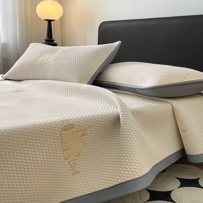 91家纺网 家纺一手货源 找家纺 席佬大 2026春夏新款凉豆豆凉席席子-卡皮巴拉 卡皮巴拉-咖