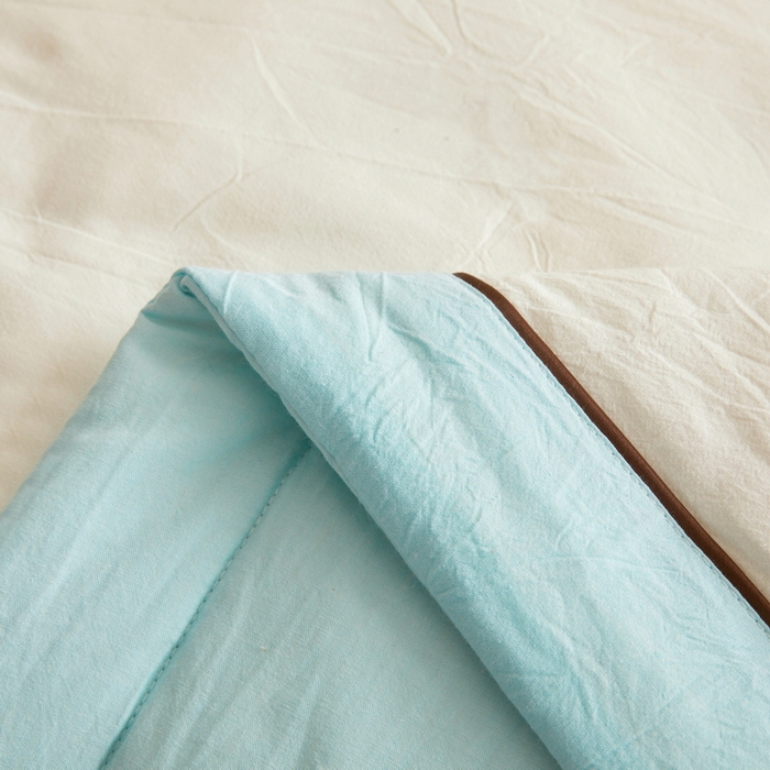 91家纺网 家纺一手货源 找家纺 仁凯家纺 2026新款A类100%棉花刺绣款手包边夏被夏凉被空调被 熊猫-蓝