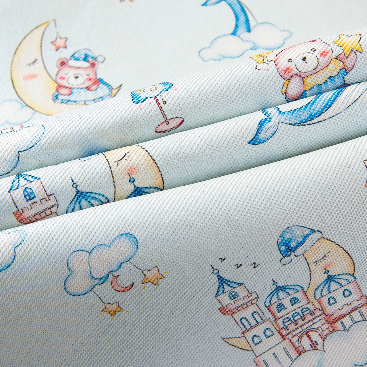 91家纺网 家纺一手货源 找家纺 吉咪兔家纺 2026新款席子幼儿园婴童儿童冰丝凉席冰丝席卡通藤席 海豚小熊