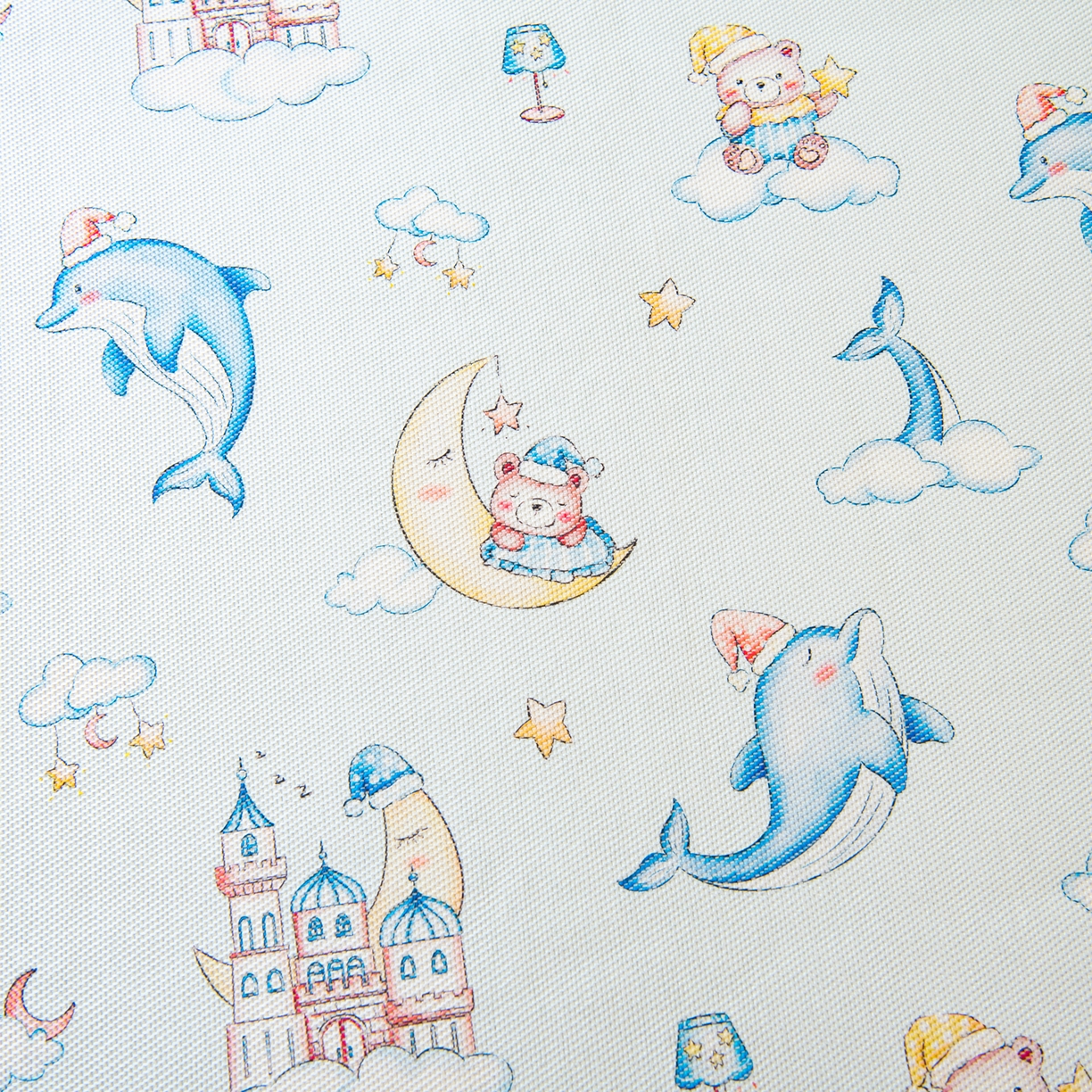 91家纺网 家纺一手货源 找家纺 吉咪兔家纺 2026新款席子幼儿园婴童儿童冰丝凉席冰丝席卡通藤席 海豚小熊