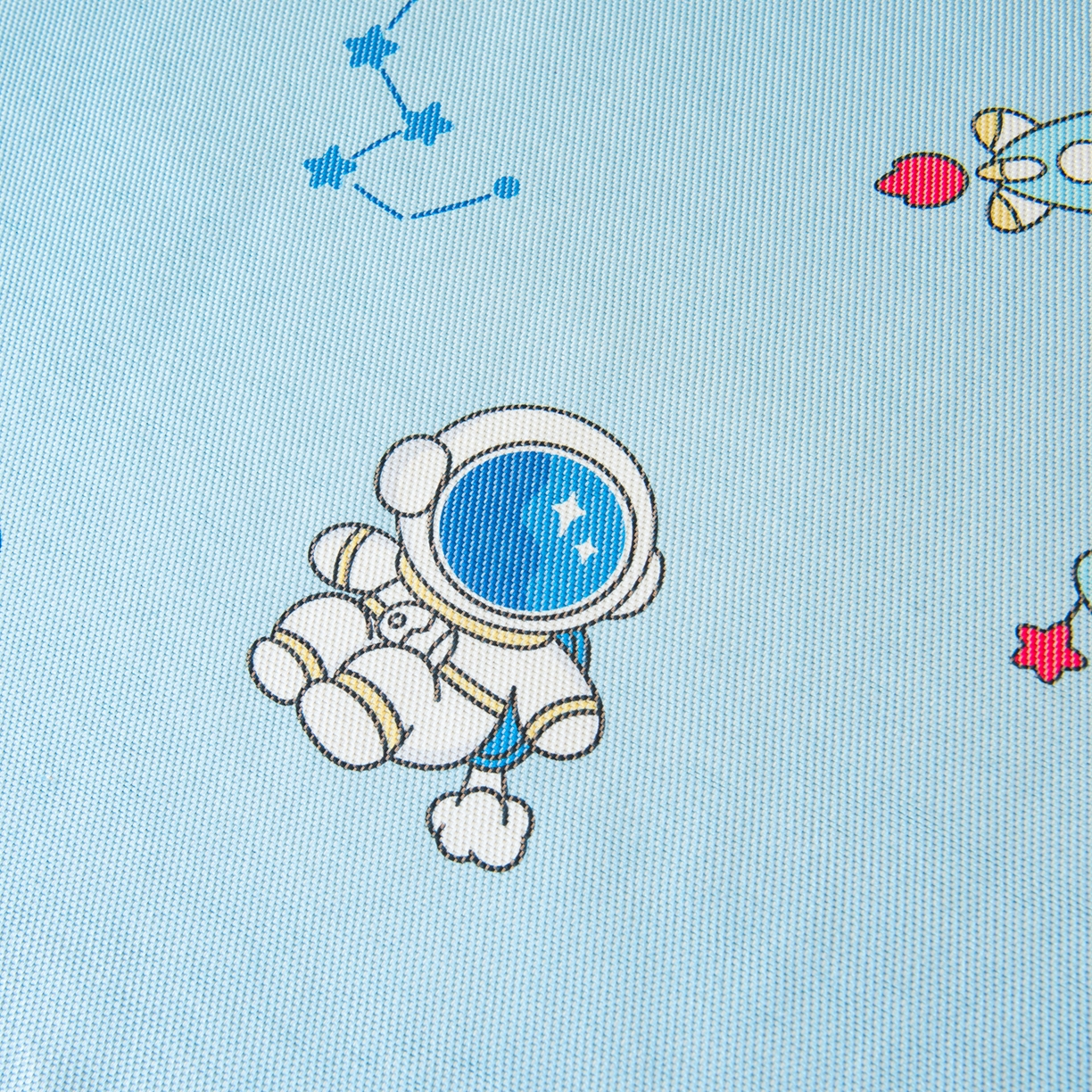 91家纺网 家纺一手货源 找家纺 吉咪兔家纺 2026新款席子幼儿园婴童儿童冰丝凉席冰丝席卡通藤席 遨游太空