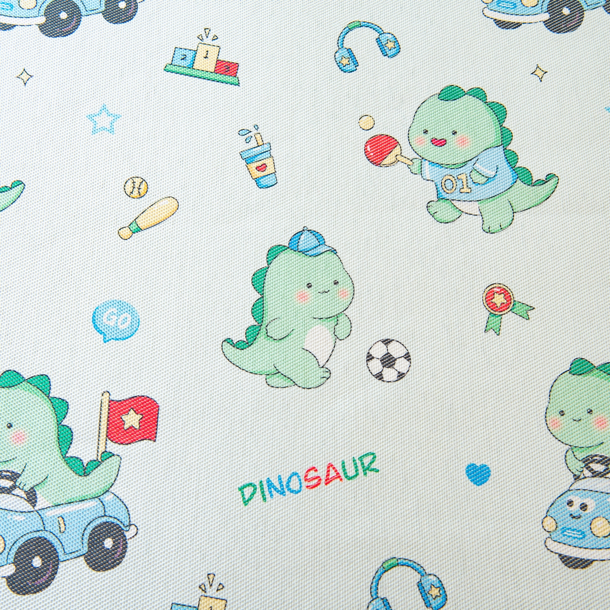 91家纺网 家纺一手货源 找家纺 吉咪兔家纺 2026新款席子幼儿园婴童儿童冰丝凉席冰丝席卡通藤席 运动恐龙