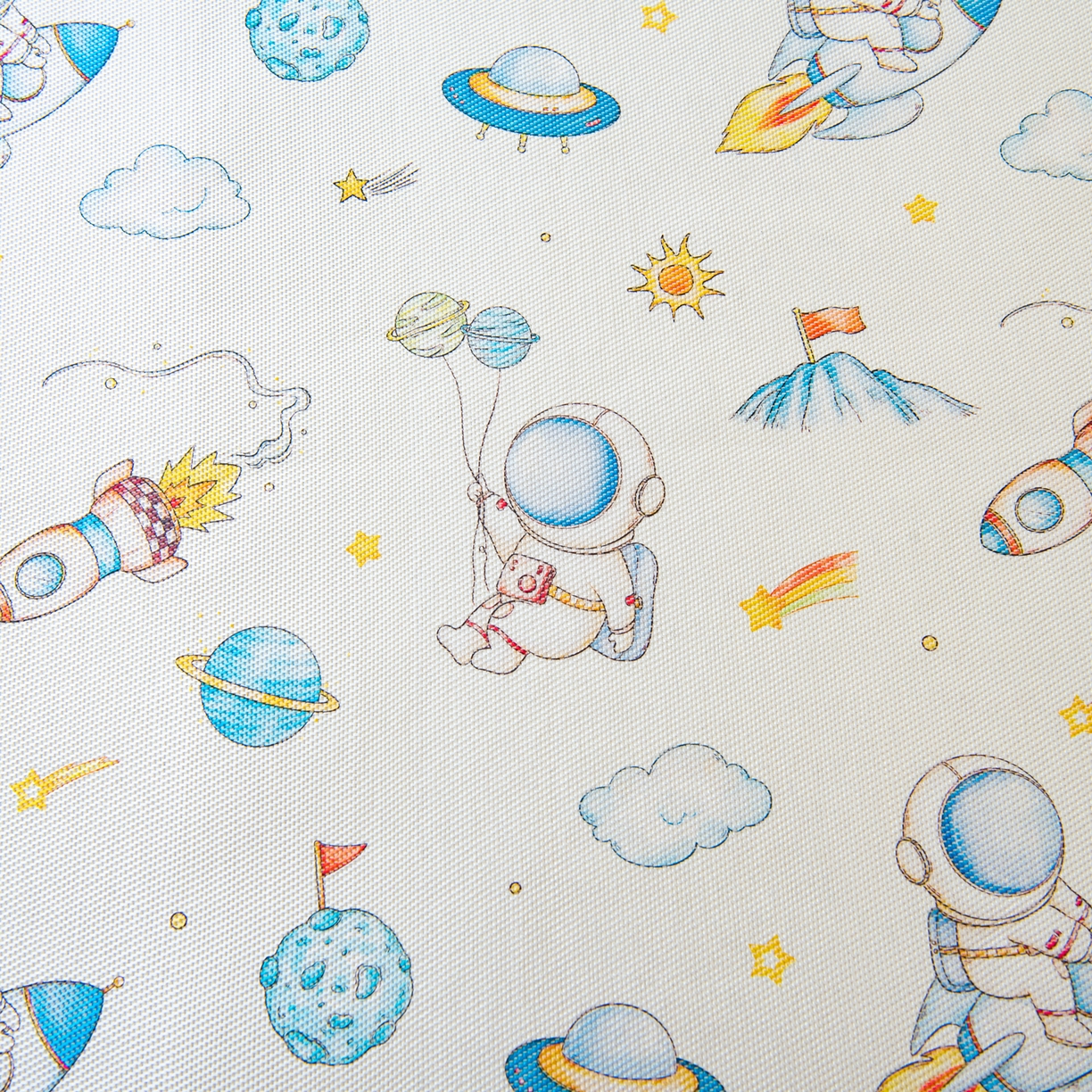 91家纺网 家纺一手货源 找家纺 吉咪兔家纺 2026新款席子幼儿园婴童儿童冰丝凉席冰丝席卡通藤席 宇航乐园