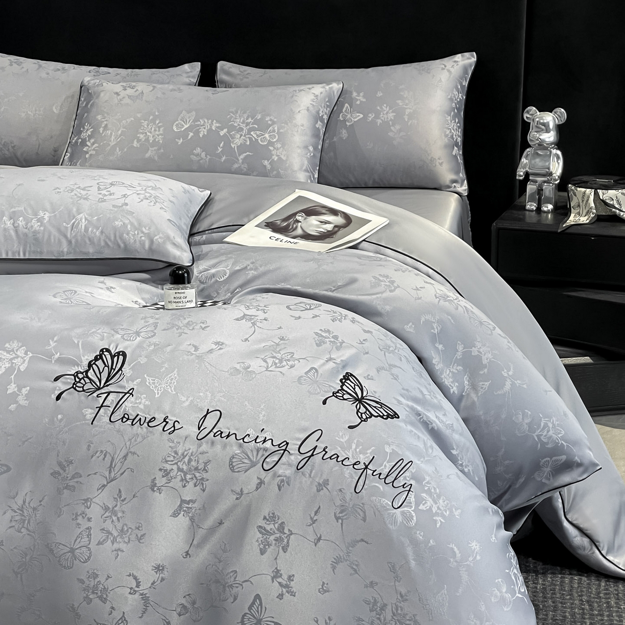 91家纺网 家纺一手货源 找家纺 （总）慕澄家纺 2026新款厚织亮丝提花刺绣水洗真丝四件套