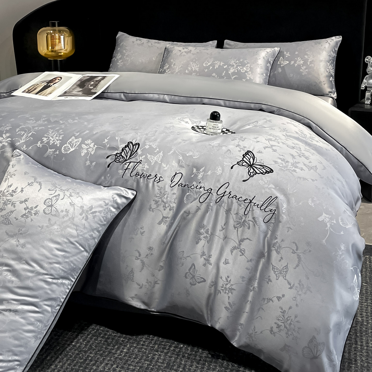 91家纺网 家纺一手货源 找家纺 （总）慕澄家纺 2026新款厚织亮丝提花刺绣水洗真丝四件套