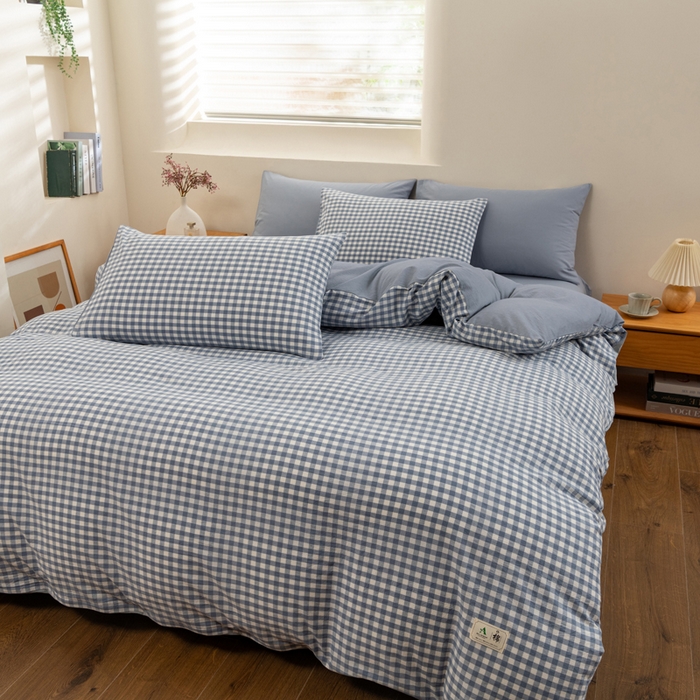 91家纺网 家纺一手货源 找家纺 （总）居美良品 2026新款100%全棉色织水洗棉被套A类纯棉被罩单品被套被套单件