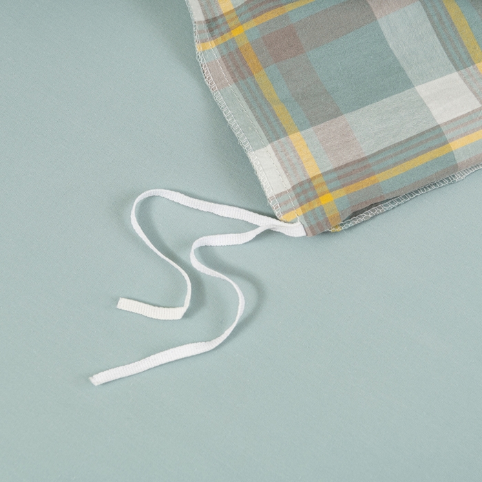 91家纺网 家纺一手货源 找家纺 居美良品 2026新款100%全棉色织水洗棉被套A类纯棉被罩单品被套被套单件 静雅-绿