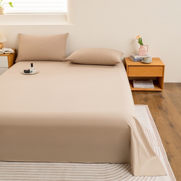 91家纺网 家纺一手货源 找家纺 居美良品 2026新款100%全棉色织水洗棉被套A类纯棉被罩单品被套被套单件 深灰-咖