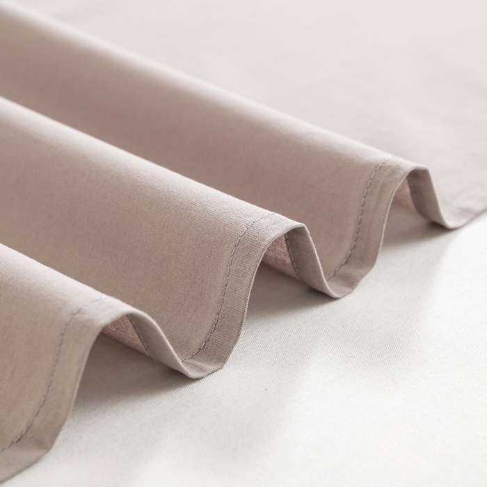 91家纺网 家纺一手货源 找家纺 居美良品 2026新款100%全棉色织水洗棉被套A类纯棉被罩单品被套被套单件 烟雨-灰