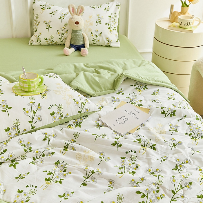 91家纺网 家纺一手货源 找家纺 （总）卡斯诺家纺馆 2026新款水洗棉麻双层纱夏被夏凉被空调被