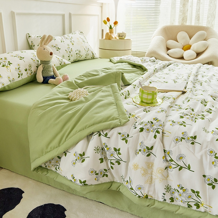 91家纺网 家纺一手货源 找家纺 （总）卡斯诺家纺馆 2026新款水洗棉麻双层纱夏被夏凉被空调被