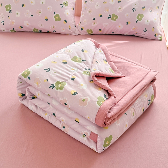 91家纺网 家纺一手货源 找家纺 （总）卡斯诺家纺馆 2026新款水洗棉麻双层纱夏被夏凉被空调被