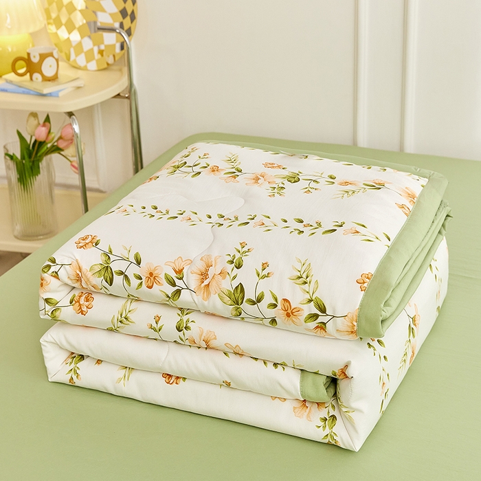 91家纺网 家纺一手货源 找家纺 （总）卡斯诺家纺馆 2026新款水洗棉麻双层纱夏被夏凉被空调被