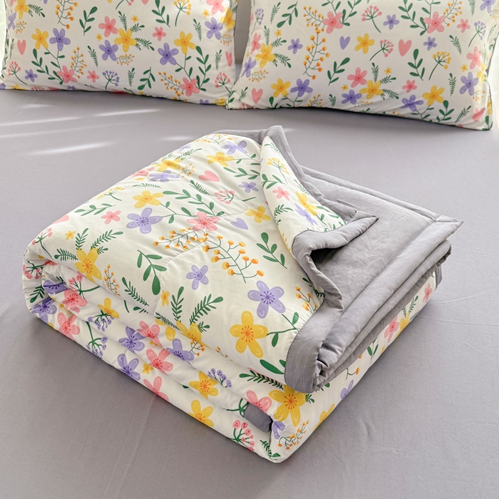 91家纺网 家纺一手货源 找家纺 （总）卡斯诺家纺馆 2026新款水洗棉麻双层纱夏被夏凉被空调被