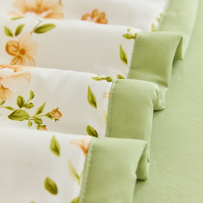 91家纺网 家纺一手货源 找家纺 卡斯诺家纺馆 2026新款水洗棉麻双层纱夏被夏凉被空调被 初恋