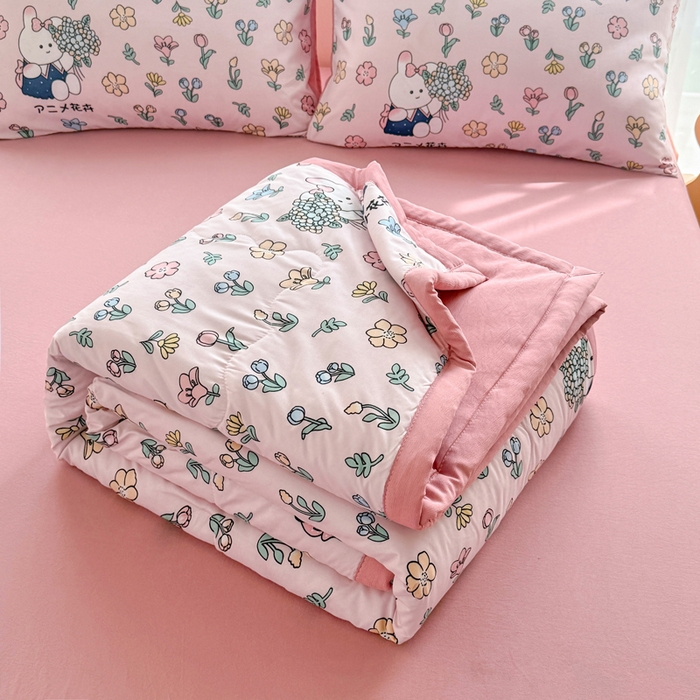 91家纺网 家纺一手货源 找家纺 （总）卡斯诺家纺馆 2026新款水洗棉麻双层纱夏被夏凉被空调被