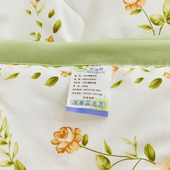 91家纺网 家纺一手货源 找家纺 卡斯诺家纺馆 2026新款水洗棉麻双层纱夏被夏凉被空调被 初恋