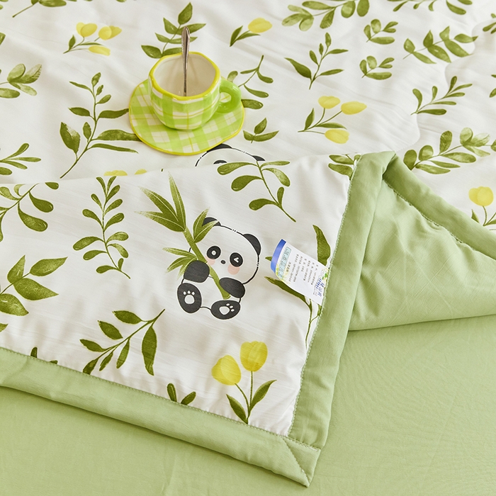 91家纺网 家纺一手货源 找家纺 卡斯诺家纺馆 2026新款水洗棉麻双层纱夏被夏凉被空调被 惜颜