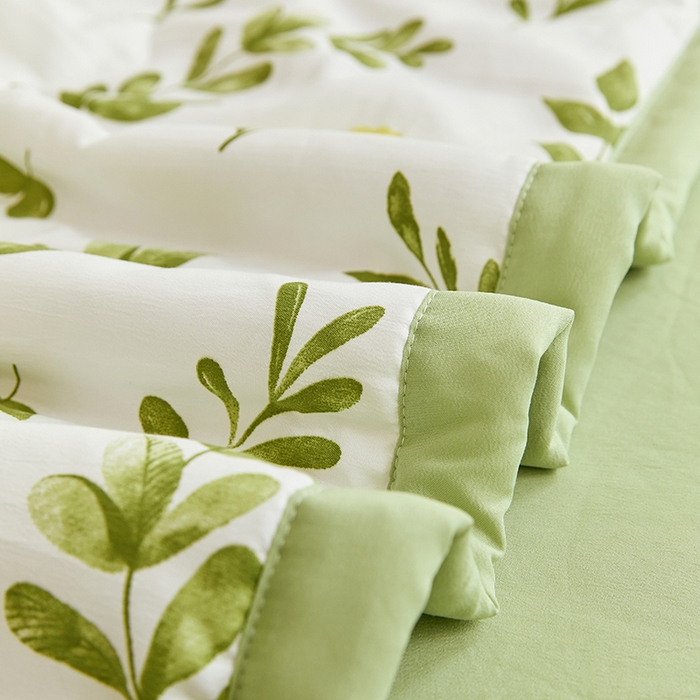 91家纺网 家纺一手货源 找家纺 卡斯诺家纺馆 2026新款水洗棉麻双层纱夏被夏凉被空调被 惜颜