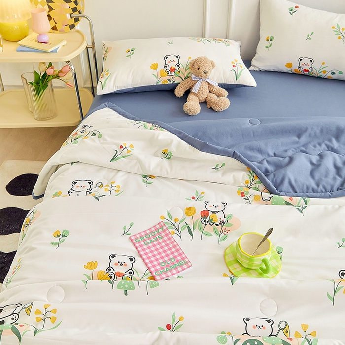 91家纺网 家纺一手货源 找家纺 卡斯诺家纺馆 2026新款水洗棉麻双层纱夏被夏凉被空调被 如沐春风