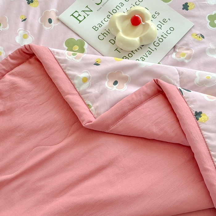 91家纺网 家纺一手货源 找家纺 卡斯诺家纺馆 2026新款水洗棉麻双层纱夏被夏凉被空调被 采薇