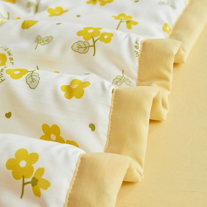 91家纺网 家纺一手货源 找家纺 卡斯诺家纺馆 2026新款水洗棉麻双层纱夏被夏凉被空调被 烟雨霓裳