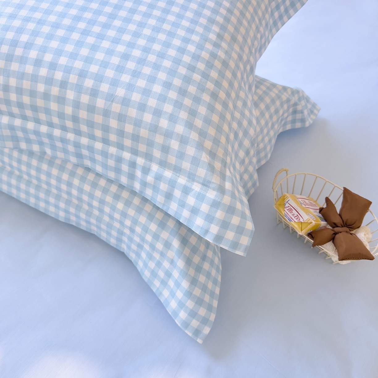 91家纺网 家纺一手货源 找家纺 DoDo 兜兜 2026年全棉纯棉ins风小清新单品枕套 枕套单件 晴空奶盖