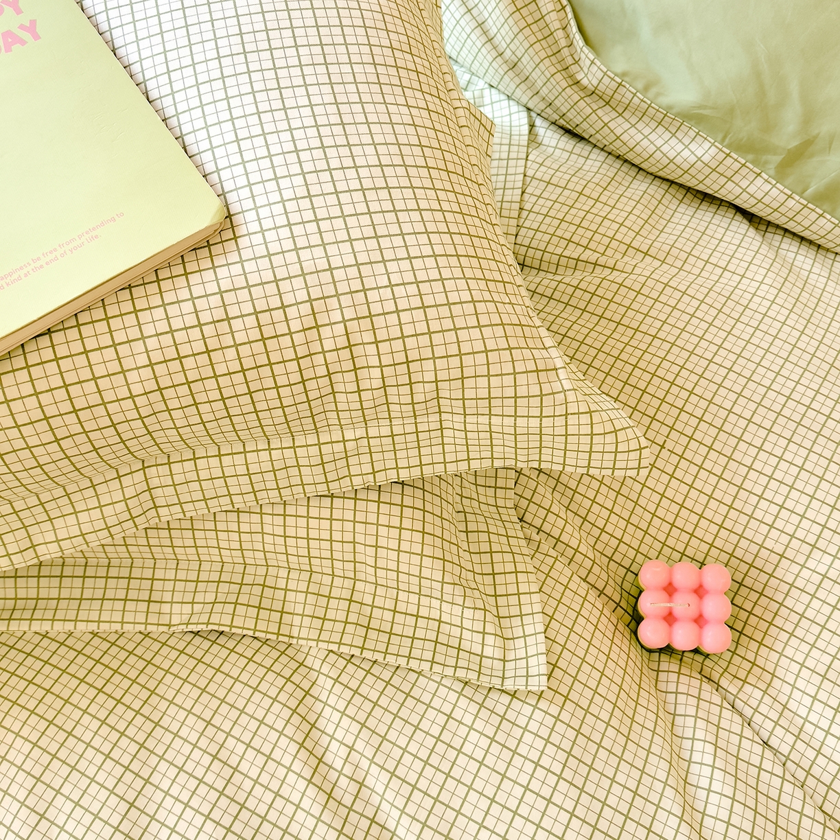 91家纺网 家纺一手货源 找家纺 DoDo 兜兜 2026年全棉纯棉ins风小清新单品枕套 枕套单件 青提奶盖