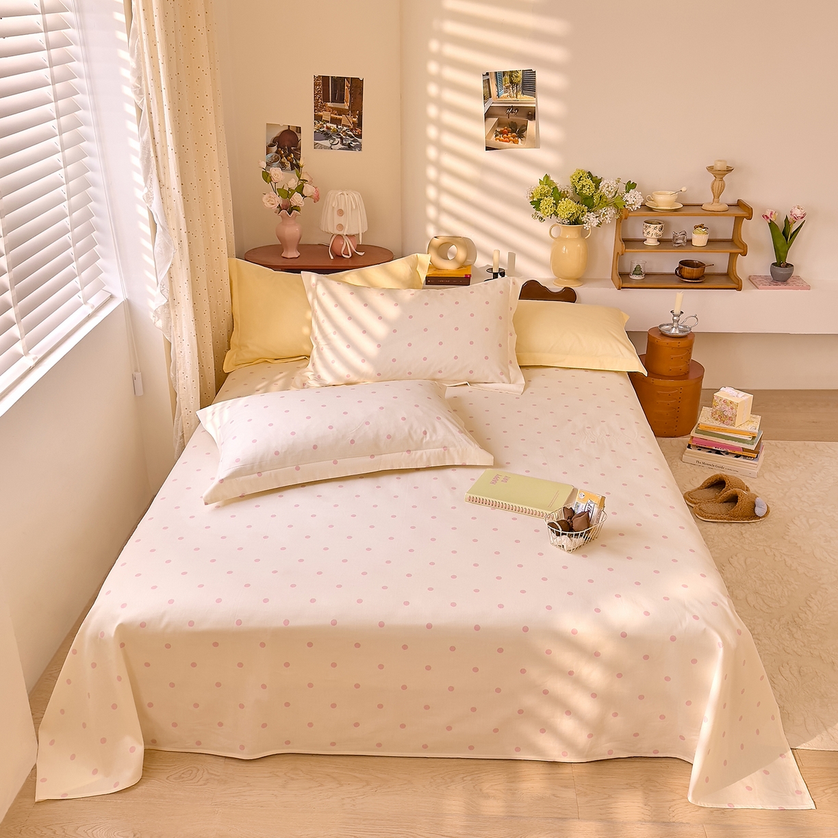 91家纺网 家纺一手货源 找家纺 （总）DoDo 兜兜 2026年全棉纯棉ins风小清新单品床单 床单单件