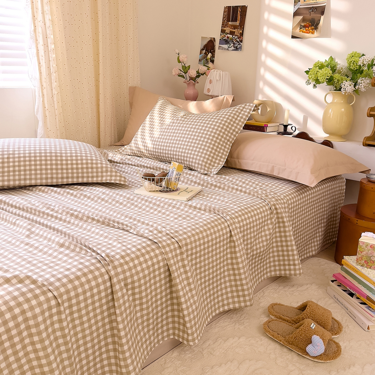 91家纺网 家纺一手货源 找家纺 （总）DoDo 兜兜 2026年全棉纯棉ins风小清新单品床单 床单单件