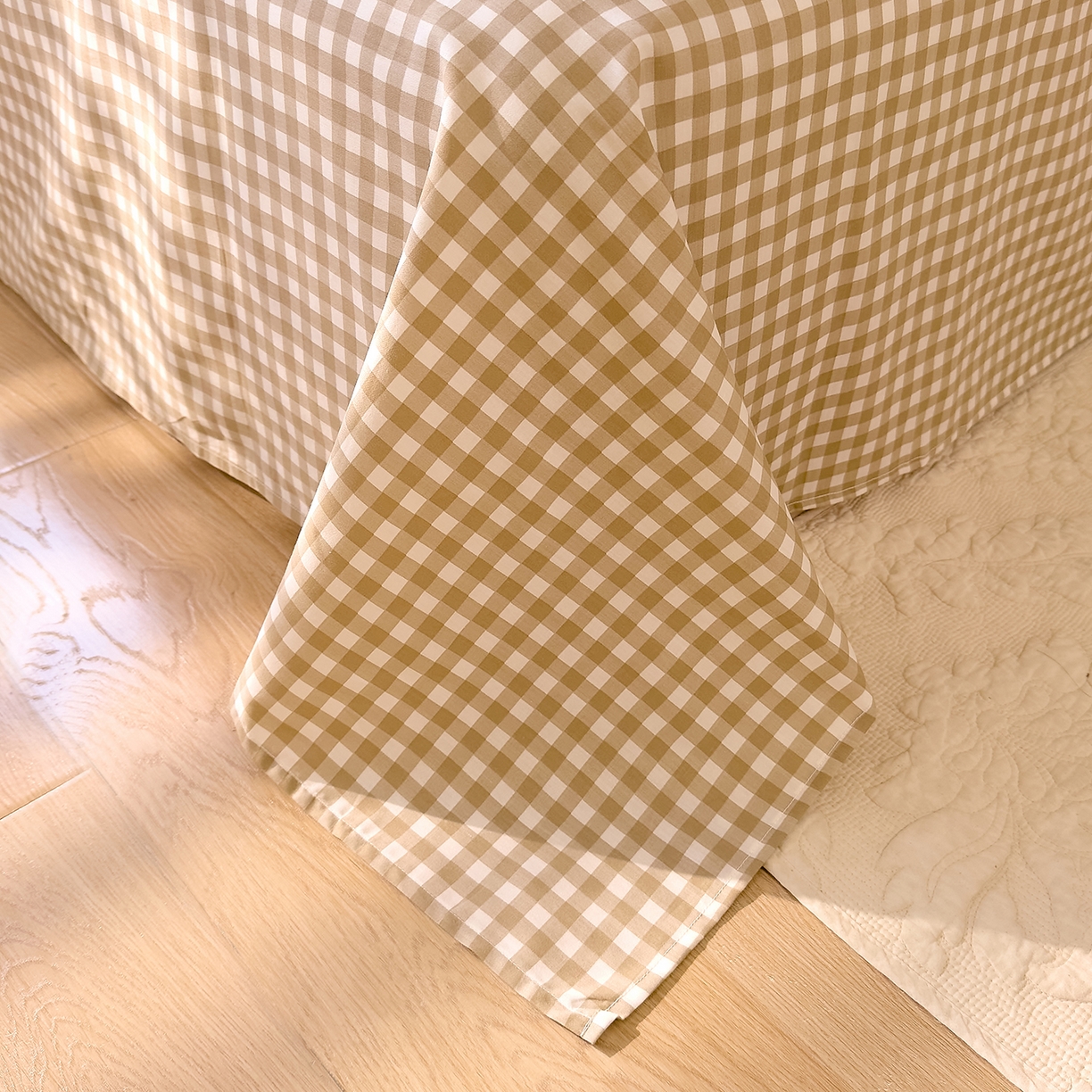 91家纺网 家纺一手货源 找家纺 DoDo 兜兜 2026年全棉纯棉ins风小清新单品床单 床单单件 太妃奶盖