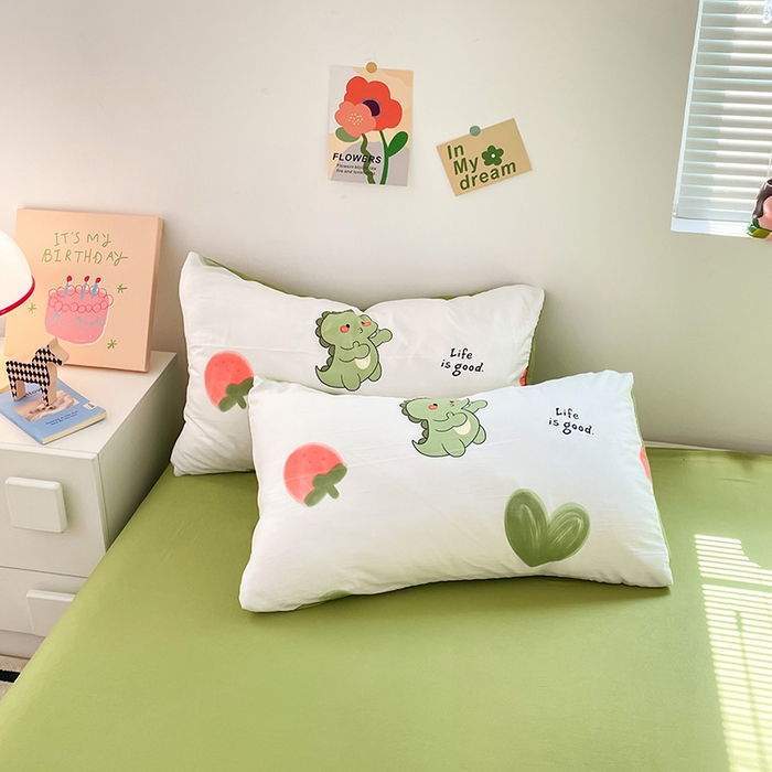 91家纺网 家纺一手货源 找家纺 卡斯诺家纺馆 2026新款水洗云朵棉夏被夏凉被空调被 爱心恐龙