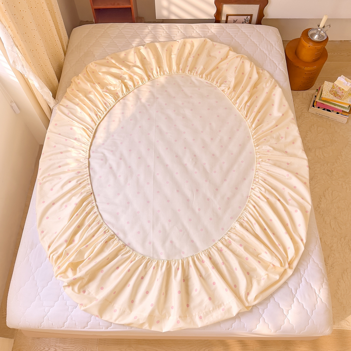 91家纺网 家纺一手货源 找家纺 （总）DoDo 兜兜 2026年全棉纯棉ins风小清新单品床笠 床笠单件