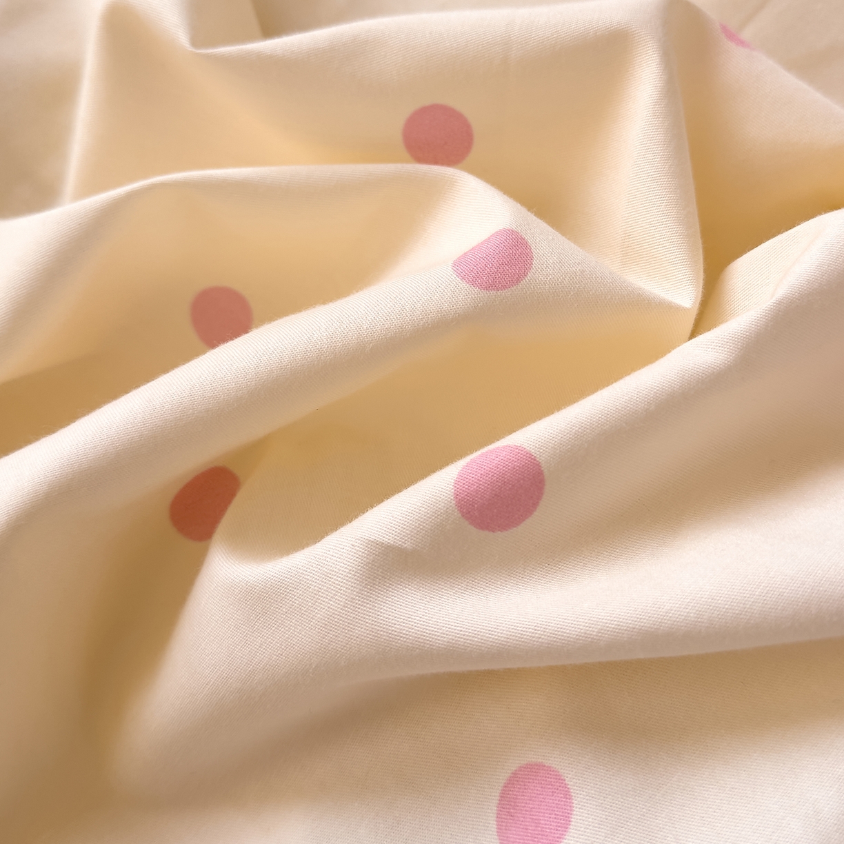 91家纺网 家纺一手货源 找家纺 DoDo 兜兜 2026年全棉纯棉ins风小清新单品床笠 床笠单件 波点奶盖