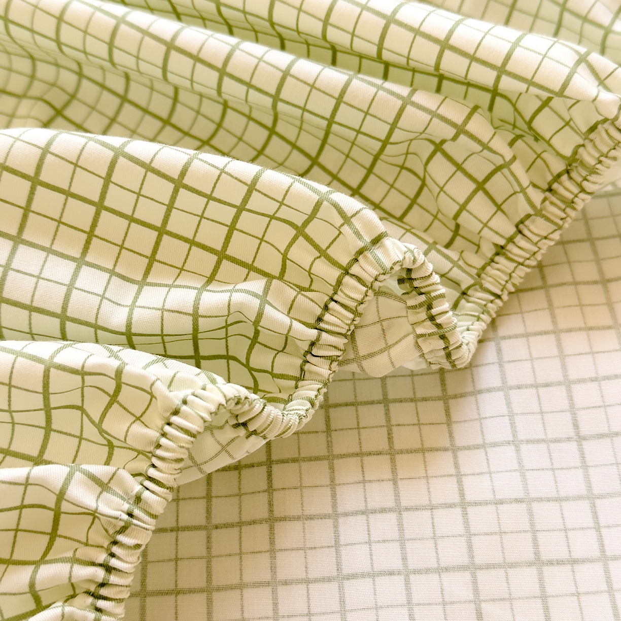 91家纺网 家纺一手货源 找家纺 DoDo 兜兜 2026年全棉纯棉ins风小清新单品床笠 床笠单件 青提奶盖