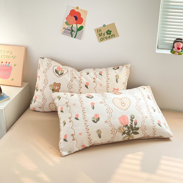 91家纺网 家纺一手货源 找家纺 卡斯诺家纺馆 2026新款水洗云朵棉夏被夏凉被空调被 小熊花园