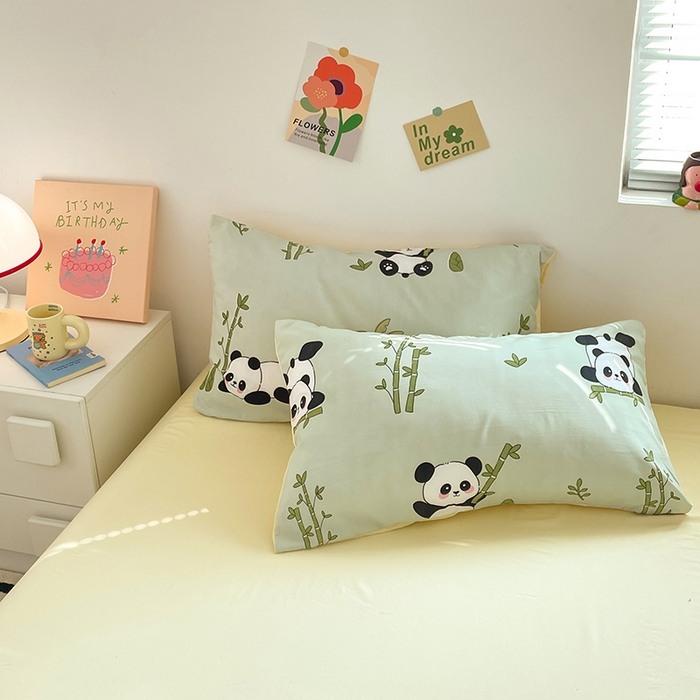 91家纺网 家纺一手货源 找家纺 卡斯诺家纺馆 2026新款水洗云朵棉夏被夏凉被空调被 熊猫竹竹