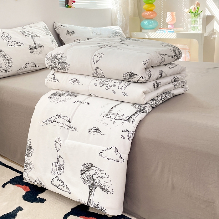 卡斯诺家纺馆 2026新款水洗云朵棉夏被夏凉被空调被 江南墨色