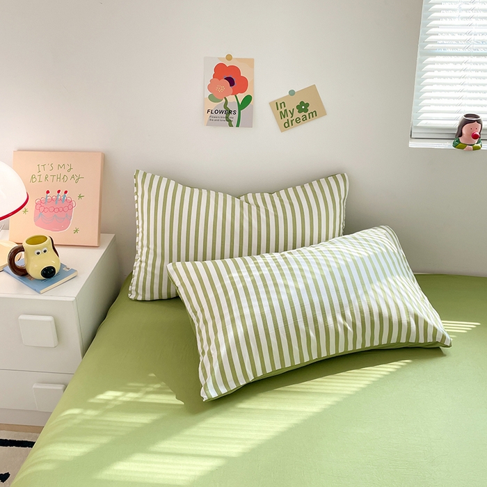 91家纺网 家纺一手货源 找家纺 卡斯诺家纺馆 2026新款水洗云朵棉夏被夏凉被空调被 甜辣风-抹绿条