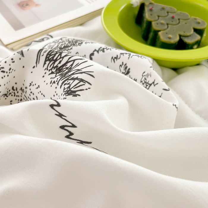 91家纺网 家纺一手货源 找家纺 卡斯诺家纺馆 2026新款水洗云朵棉夏被夏凉被空调被 江南墨色